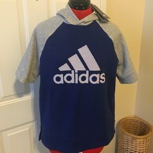 Adidas short sleeve hoodie